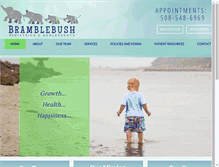 Tablet Screenshot of bramblebushpediatrics.com